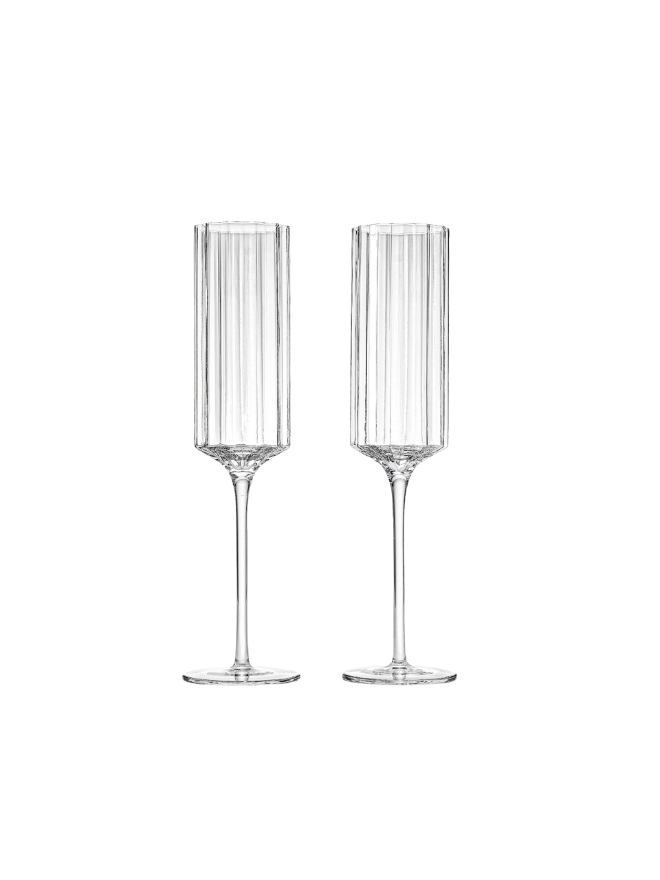 Modernism Cullinan Champagne Flute Glasses Set - modernismdesigns